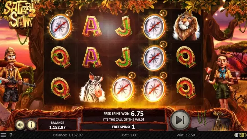 Safari Sam 2 slot screenshot 3