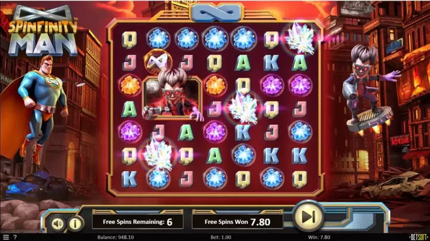 Spinfinity Man slot screenshot 5
