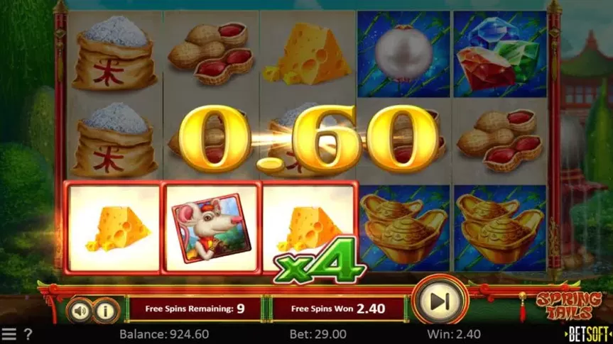 Spring Tails slot screenshot 4
