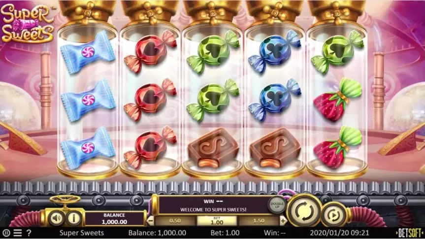 Super Sweets slot screenshot 1