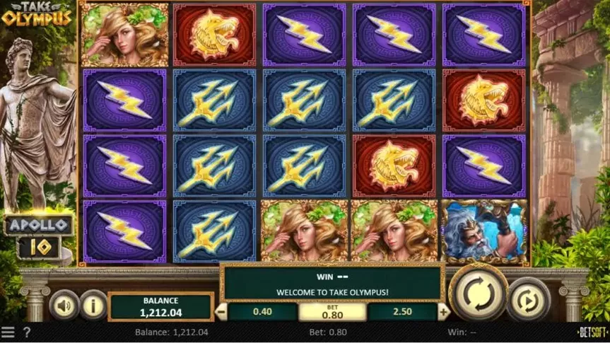 Take Olympus slot screenshot 1