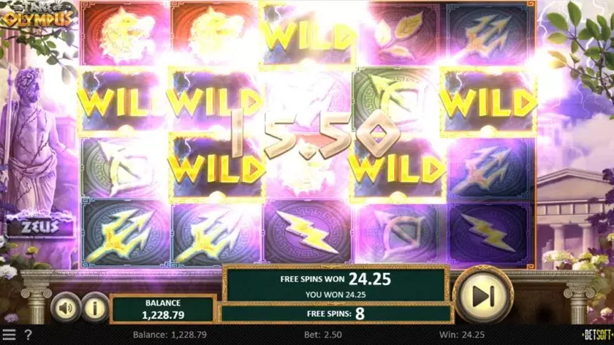Take Olympus slot screenshot 4