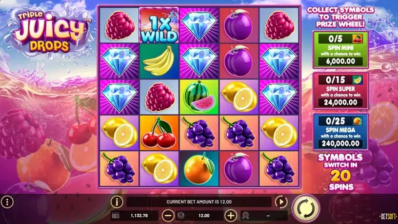 Triple Juicy Drops slot screenshot 1