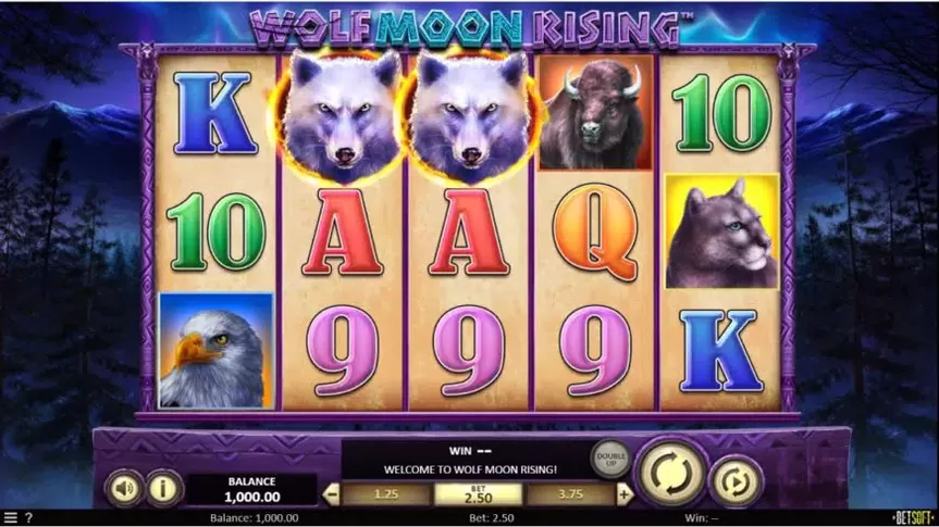 Wolf Moon Rising slot screenshot 1