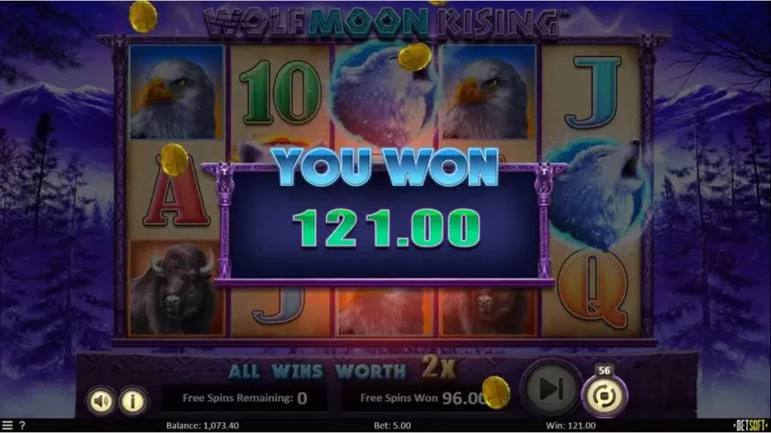 Wolf Moon Rising slot screenshot 7