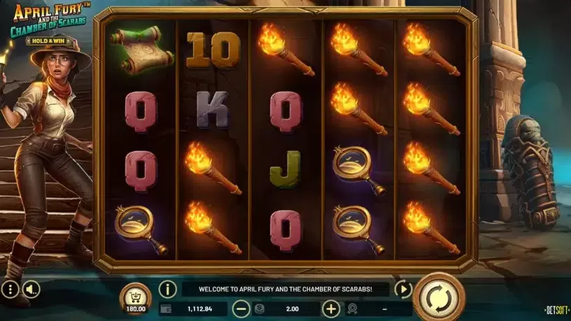 April Fury And The Chamber Of Scarabs slot screenshot 1