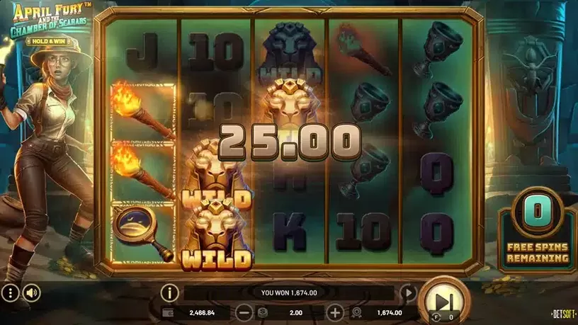 April Fury And The Chamber Of Scarabs slot screenshot 5