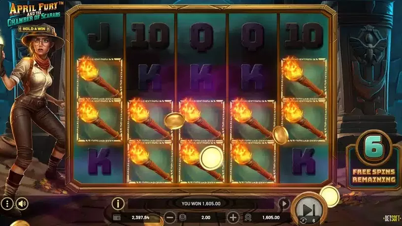 April Fury And The Chamber Of Scarabs slot screenshot 4