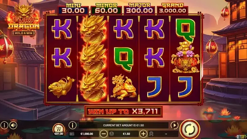 Fury Dragon – Hold & Win slot screenshot 1