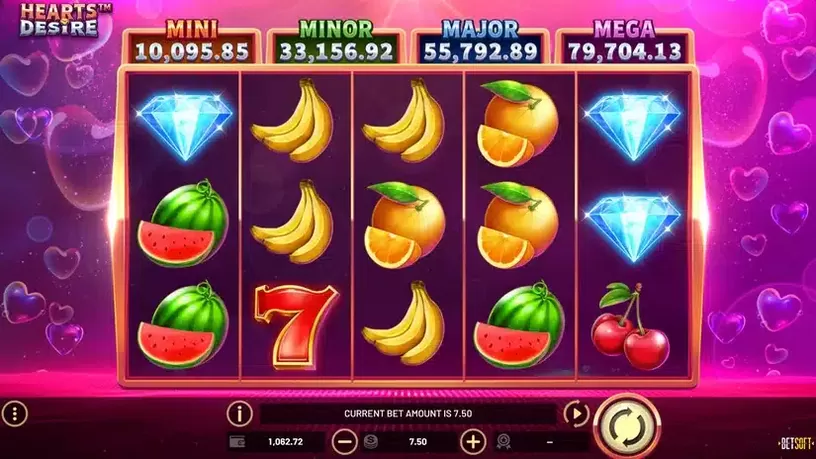 Hearts Desire slot screenshot 1