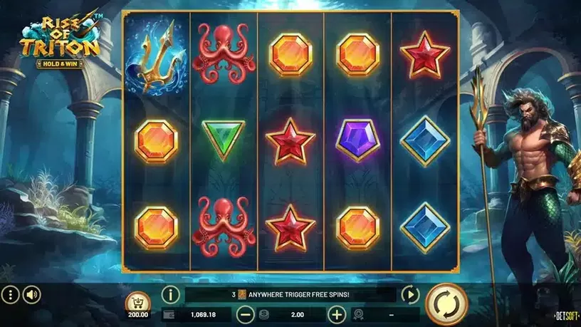 Rise of Triton slot screenshot 1