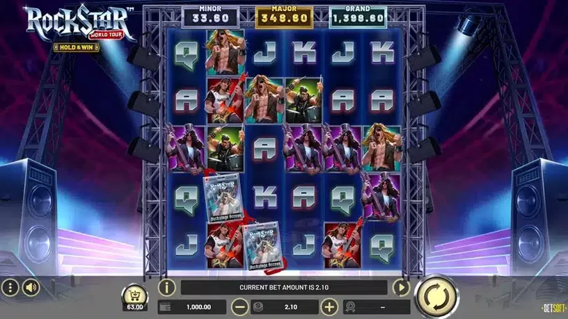 Rockstar World Tour slot screenshot 1