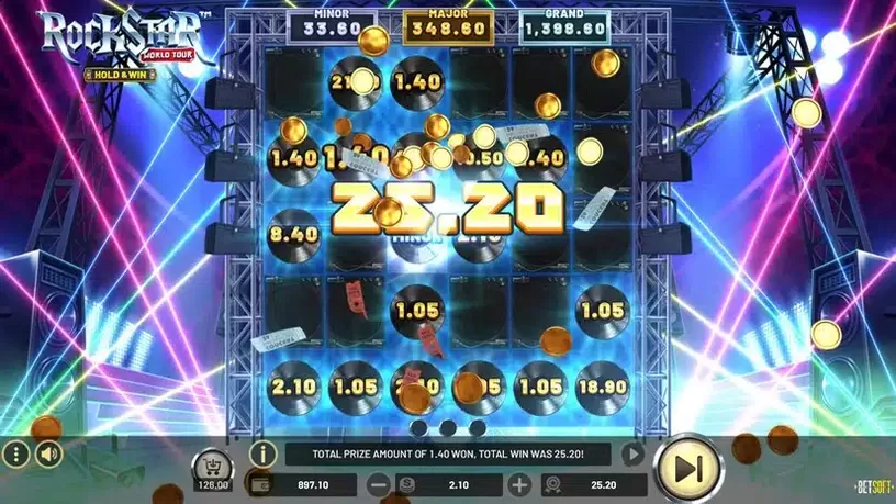 Rockstar World Tour slot screenshot 4