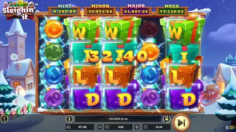 Sleighin’ it slot screenshot 6