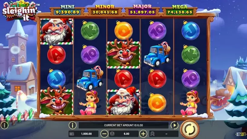 Sleighin’ it slot screenshot 1
