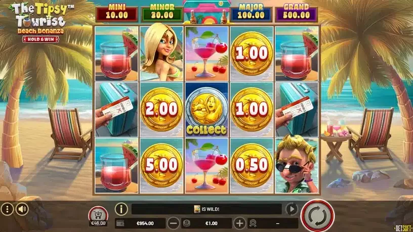The Tipsy Tourist: Beach Bonanza – Hold & Win slot screenshot 2