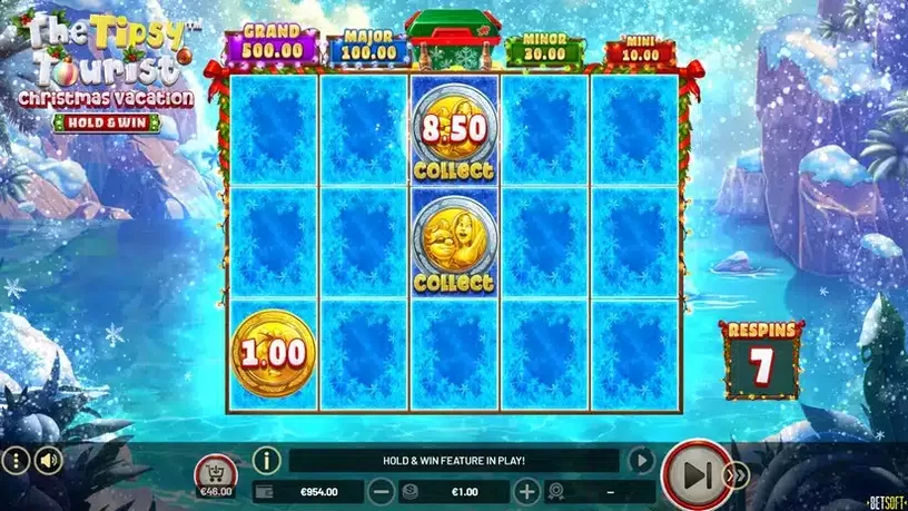 The Tipsy Tourist: Christmas Vacation – Hold & Win slot screenshot 4