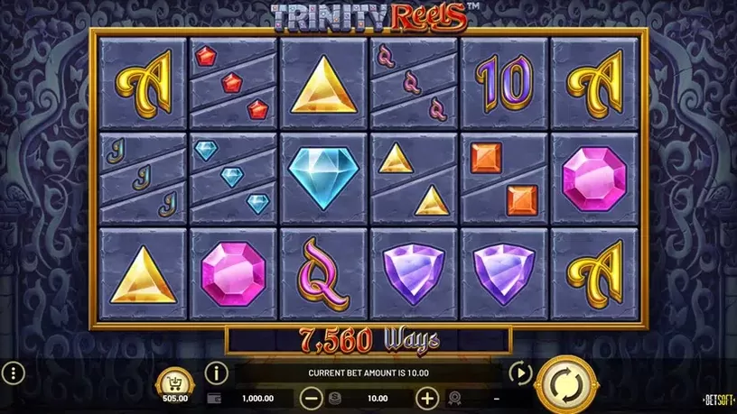 Trinity Reels slot screenshot 1