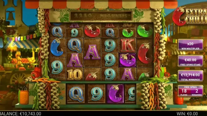 Extra Chilli slot screenshot 2