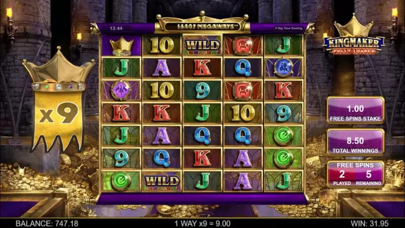 Kingmaker Fully Loaded Megaways slot screenshot 6