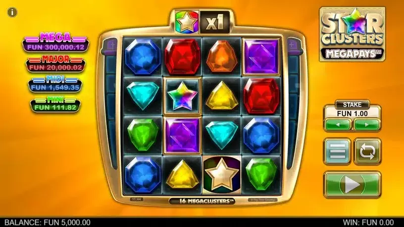 Star Clusters Megapays slot screenshot 1