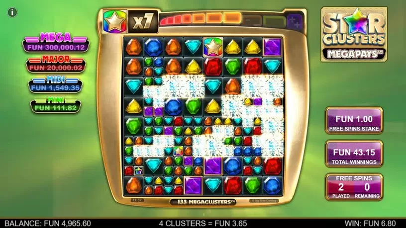 Star Clusters Megapays slot screenshot 8