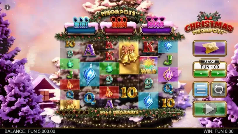 Christmas Megapots slot screenshot 2