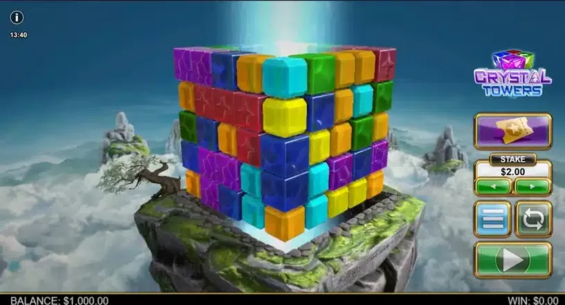 Crystal Towers slot screenshot 1