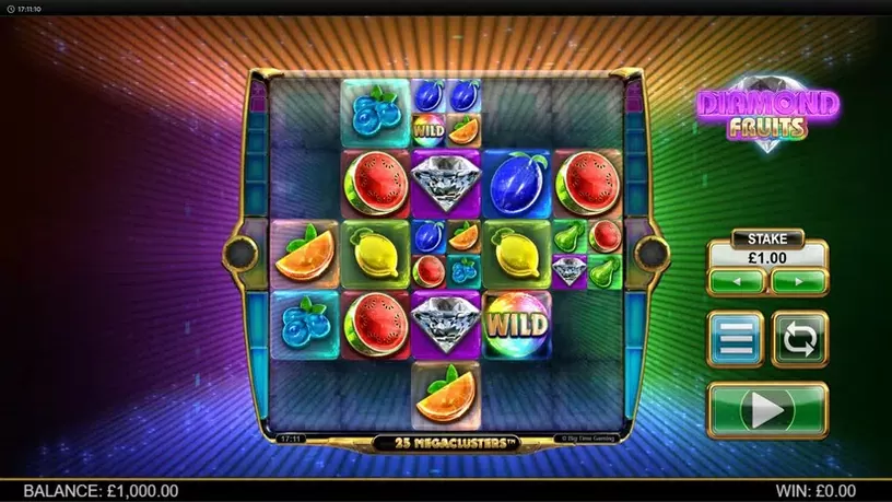 Diamond Fruits Megaclusters slot screenshot 1