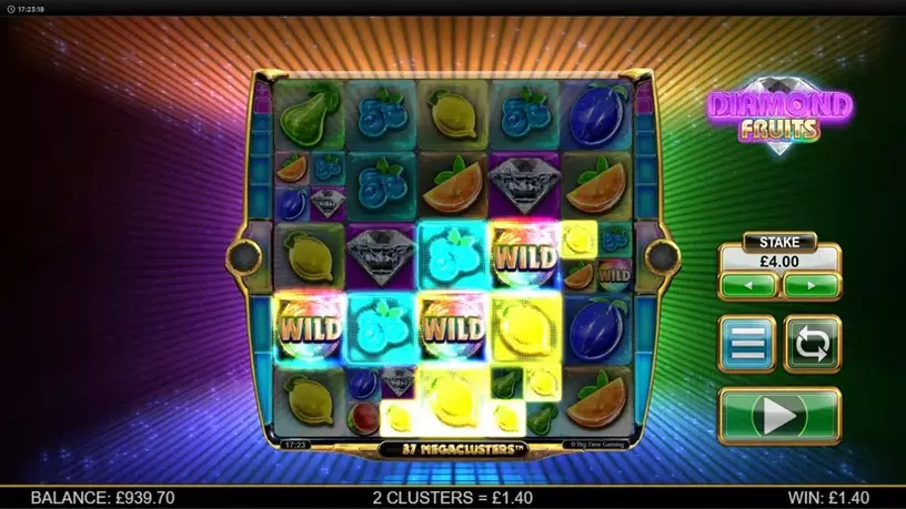 Diamond Fruits Megaclusters slot screenshot 6