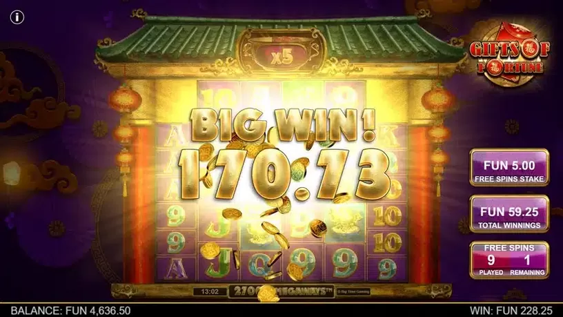 Gifts of Fortune Megaways slot screenshot 5