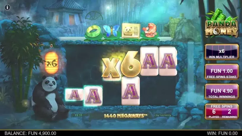 Panda Money Megaways slot screenshot 5