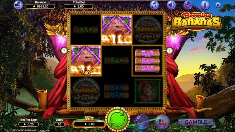 Booming Bananas slot screenshot 3
