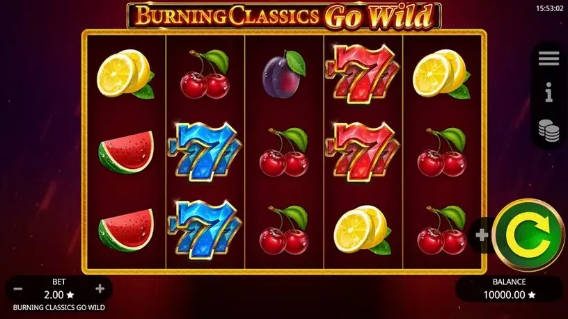 Burning Classics Go Wild slot screenshot 1