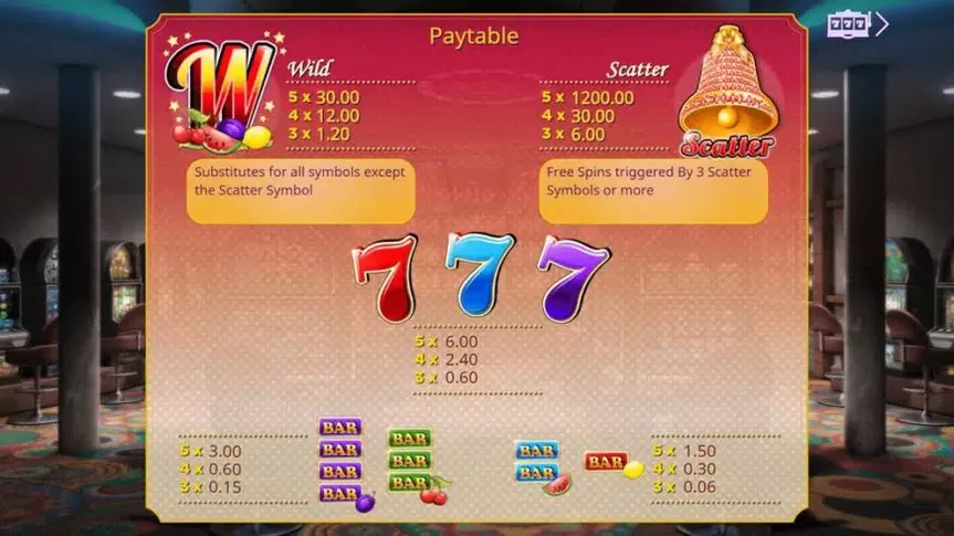 Classico slot screenshot 2