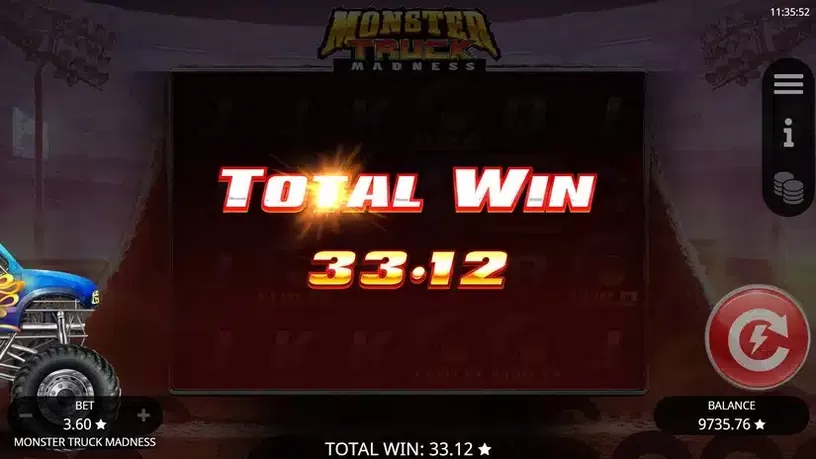 Monster Truck Madness slot screenshot 8