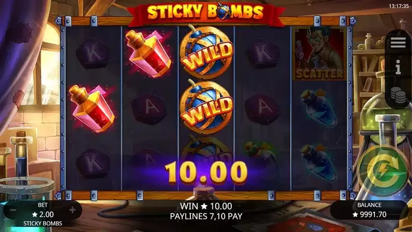 Sticky Bombs slot screenshot 3