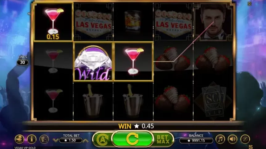 Vegas VIP Gold slot screenshot 3