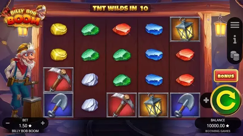 Billy Bob Boom slot screenshot 1