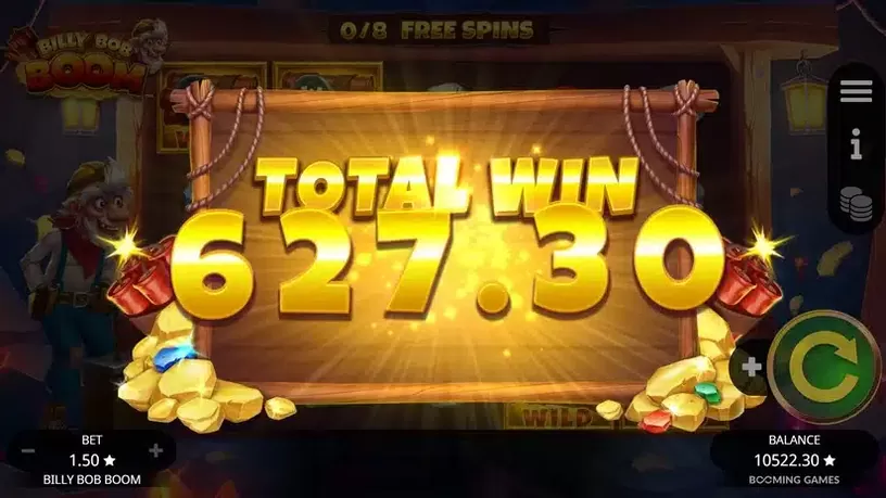 Billy Bob Boom slot screenshot 6
