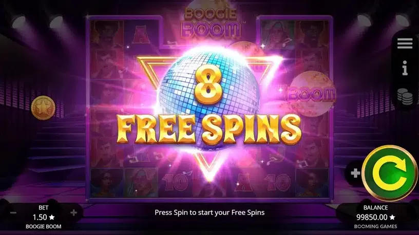 Boogie Boom slot screenshot 3