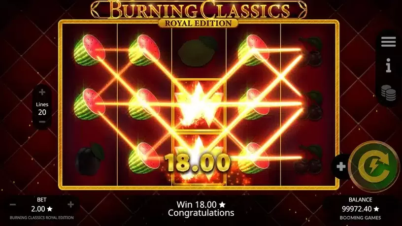 Burning Classics Royal Edition slot screenshot 4