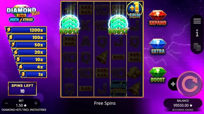Diamond Hits Trio: InstaStrike slot screenshot 4