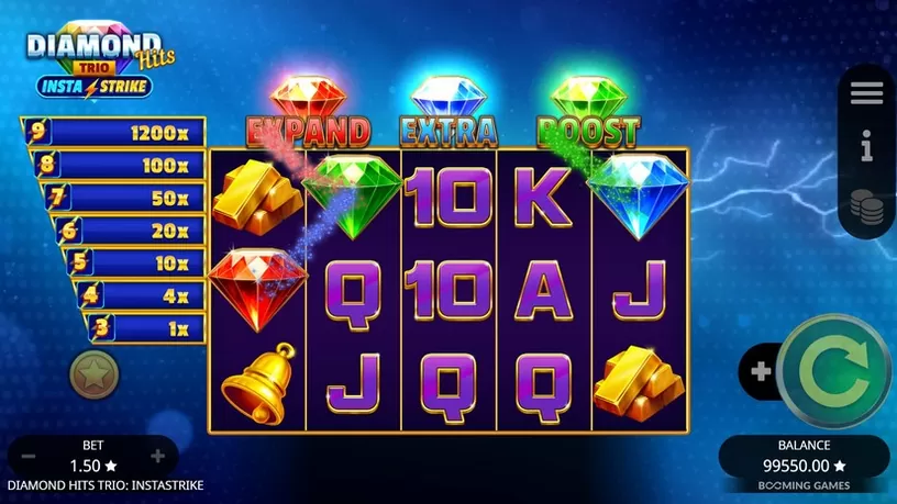 Diamond Hits Trio: InstaStrike slot screenshot 3
