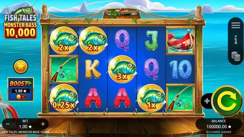 Fish Tales Monster Bass 10,000 slot screenshot 1