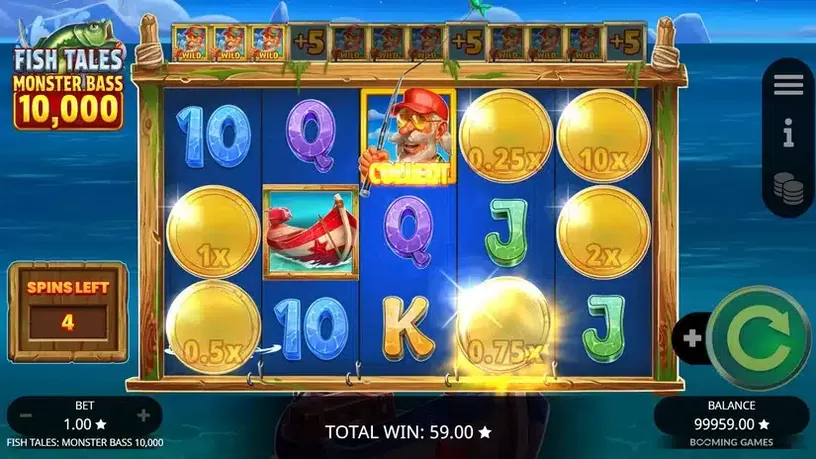 Fish Tales Monster Bass 10,000 slot screenshot 5