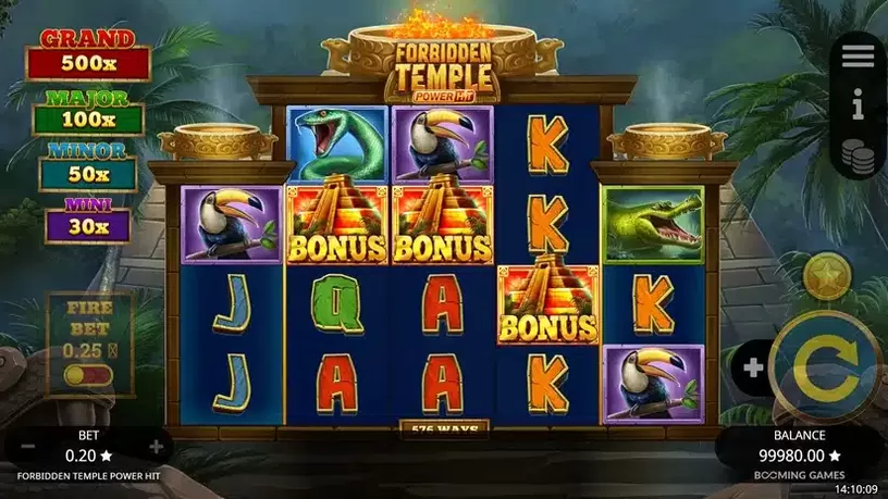 Forbidden Temple Power Hit slot screenshot 2