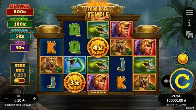 Forbidden Temple Power Hit slot screenshot 1