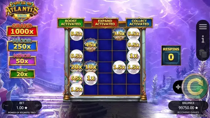 Power of Atlantis Trio slot screenshot 6