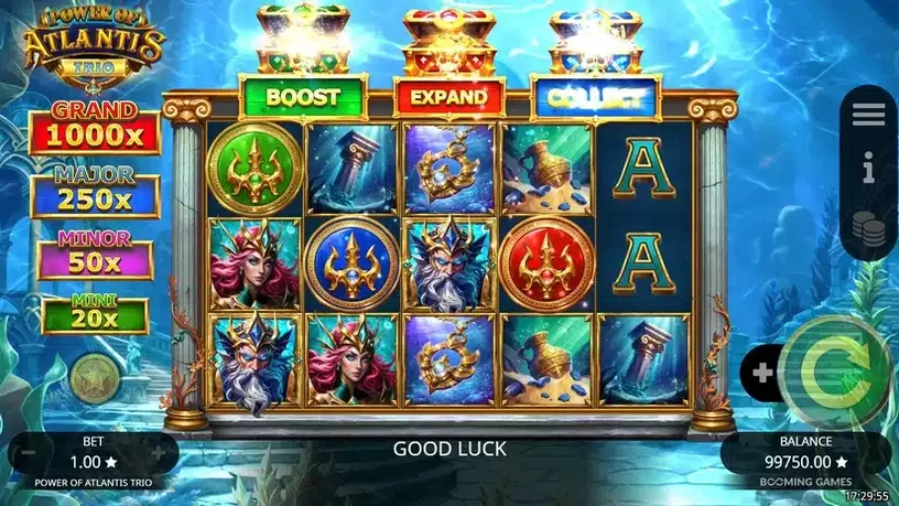 Power of Atlantis Trio slot screenshot 1